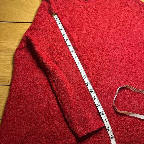 J. Jill wool blend sweater medium red - Picture 8 of 9